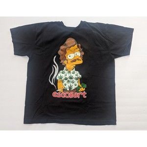 Escobart Bart simpson t shirt size L Double Sided Pablo Escobar Ariari sport
